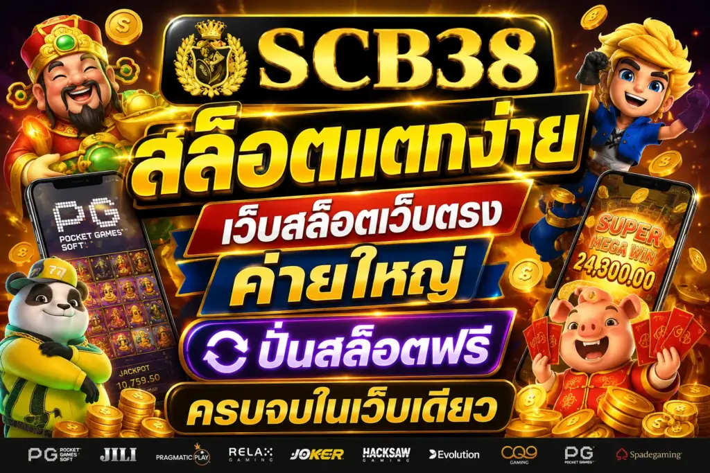 SCB38 สล็อตแตกง่าย เล่นง่ายกว่าเดิม ด้วยเกมคุณภาพจากเว็บสล็อตมาตรฐาน