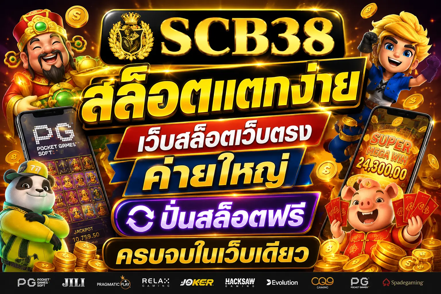 SCB38 สล็อตแตกง่าย เล่นง่ายกว่าเดิม ด้วยเกมคุณภาพจากเว็บสล็อตมาตรฐาน